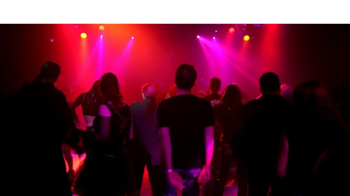 Discoteca en Valladolid. Imagen de archivo - EM
