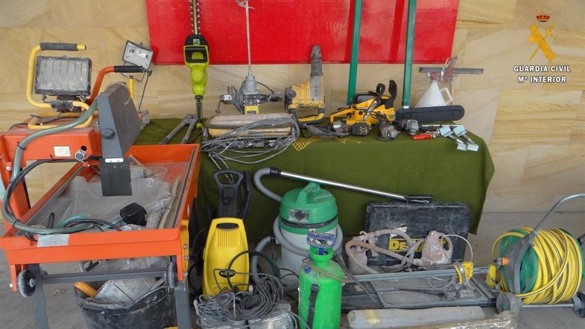 Imagen de los objetos sustraídos.-GUARDIA CIVIL