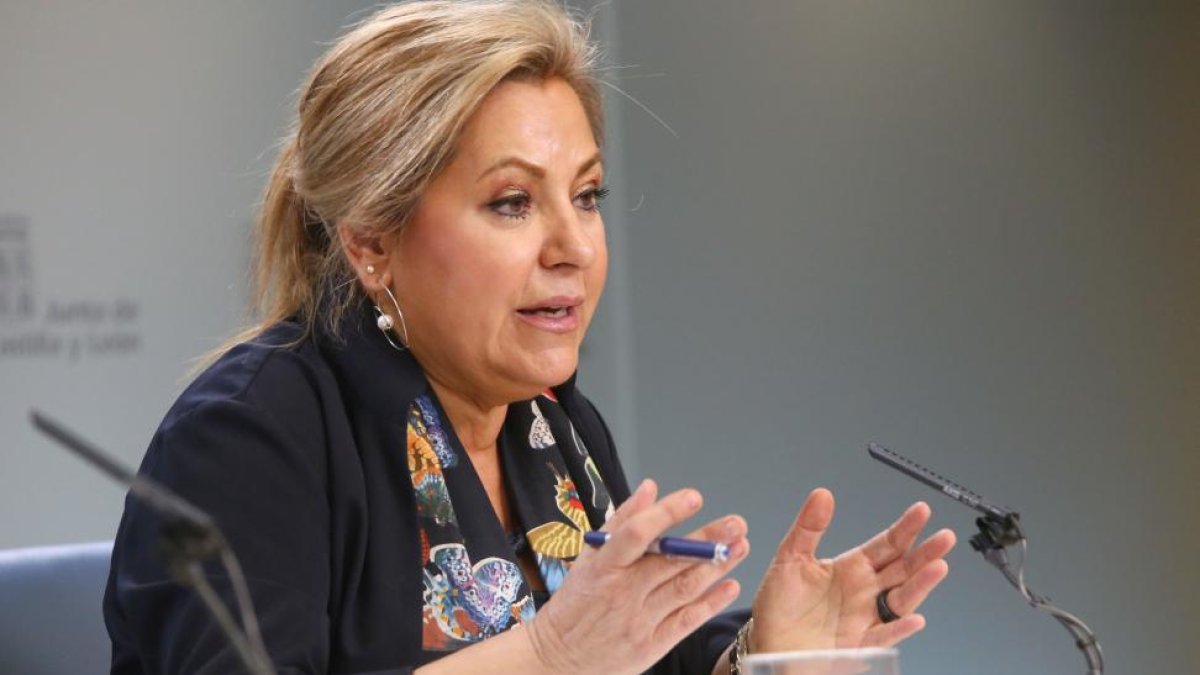 La vicepresidenta y portavoz de la Junta de Castilla y León, Rosa Valdeón, comparece en rueda de prensa posterior al Consejo de Gobierno-ICAL
