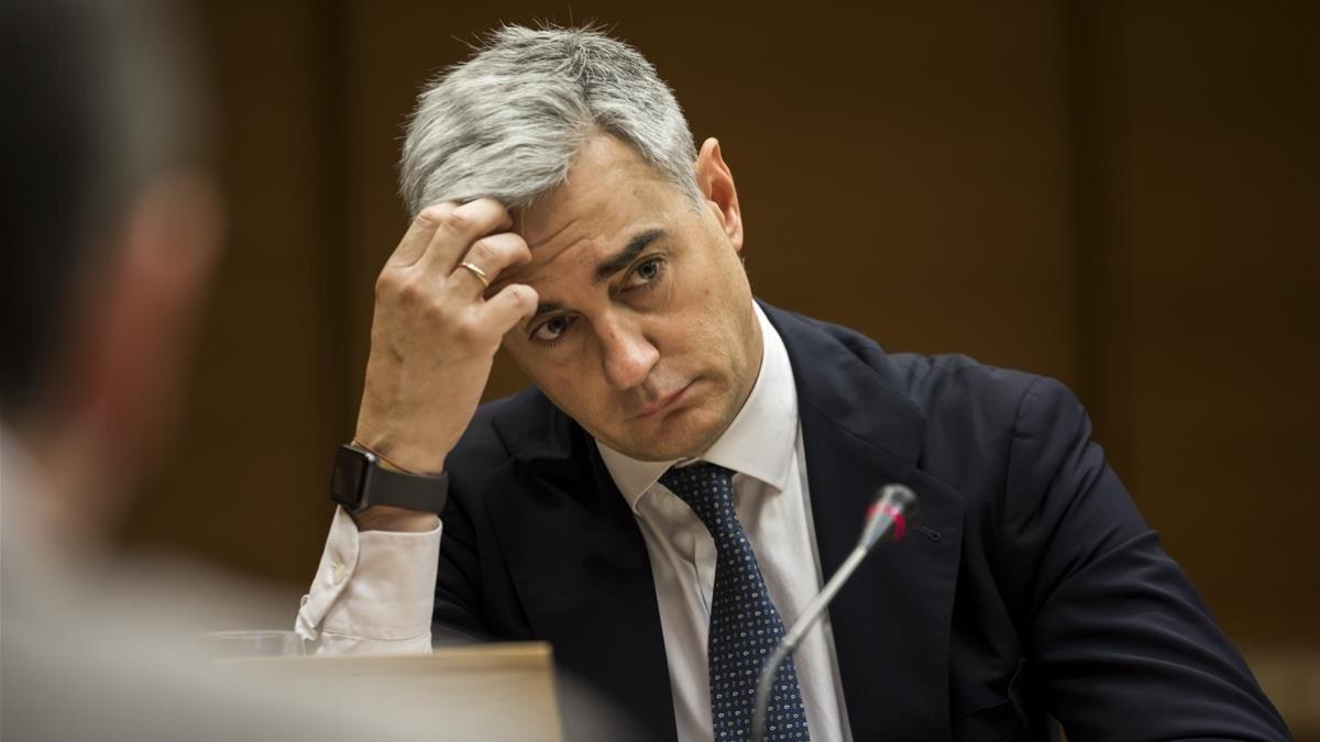 Ricardo Costa en su reciente comparecencia en una comisión de investigación de Les Corts /-MIGUEL LORENZO
