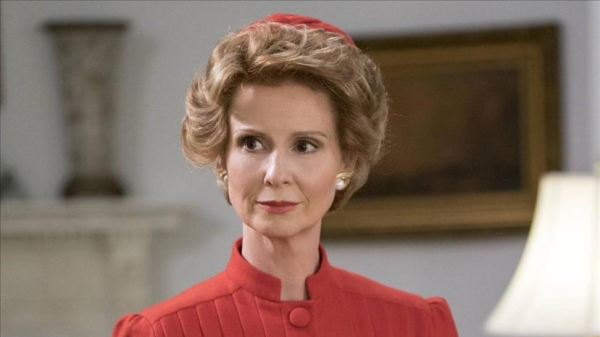 La actriz Cynthia NIxon, caracterizada como Nancy Reagan en el docudrama 'Killing Reagan'.-HOPPER STONE / NATIONAL GEOGRAPHIC