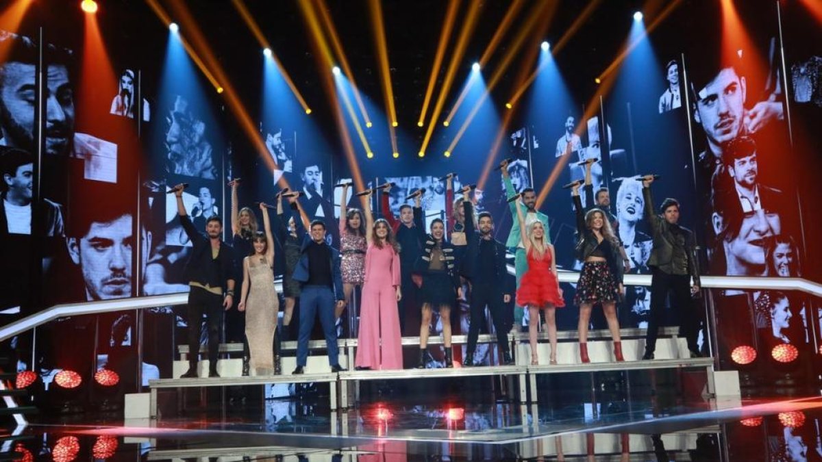 Los triunfitos, en la gala de Navidad de OT.-RTVE