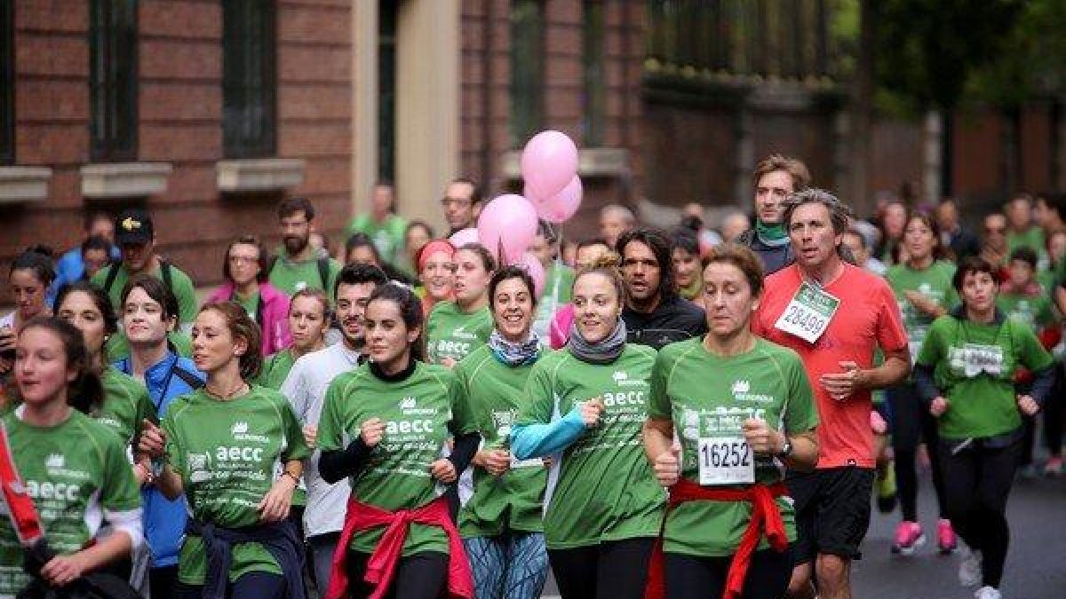 Un momento de la marcha contra el cáncer-ICAL
