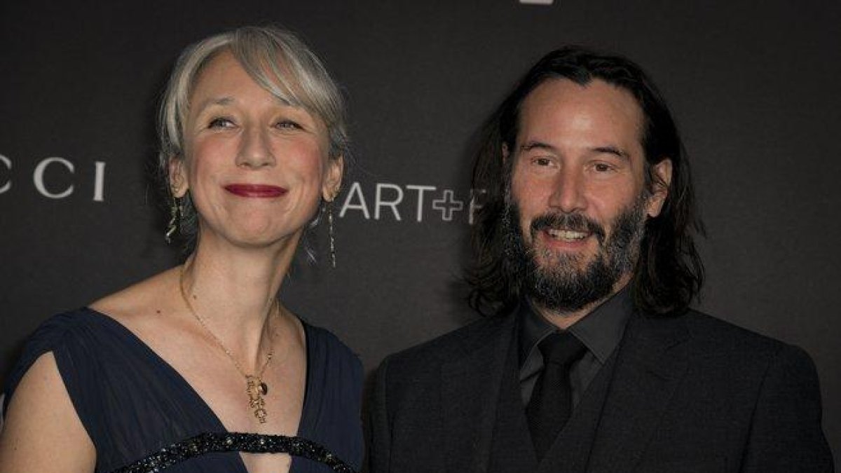 Alxandra Grant y Keanu Reeves.-EFE