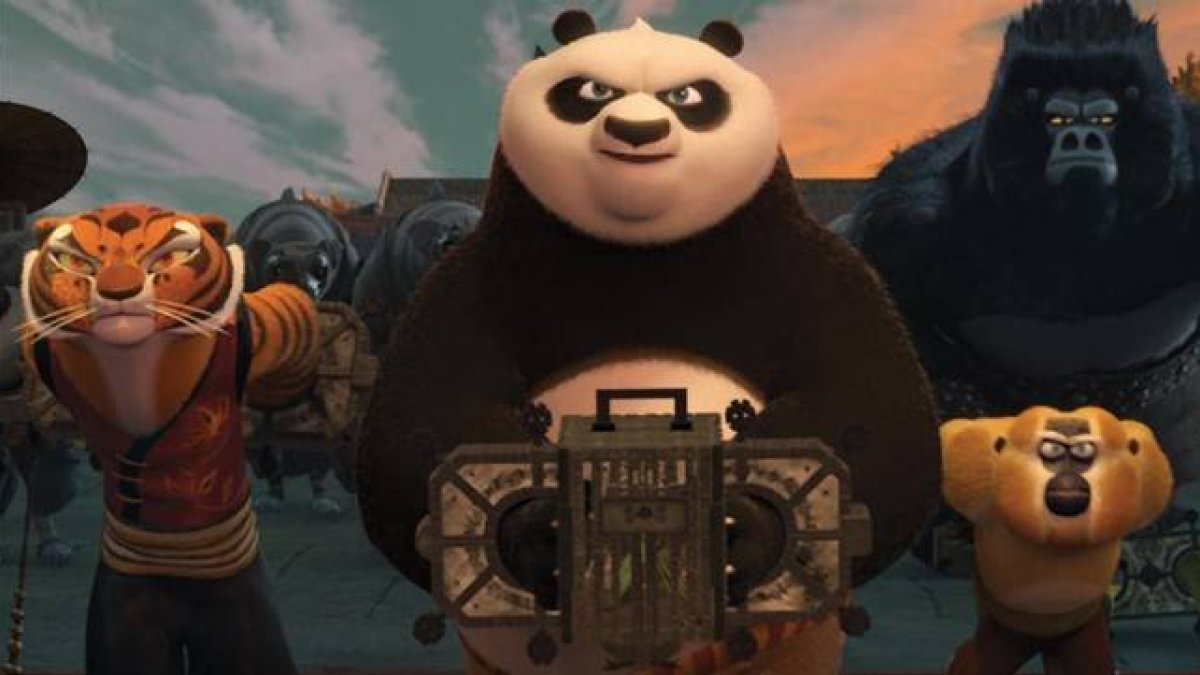 Los personajes de la pelicula 'Kung Fu Panda 2'.-