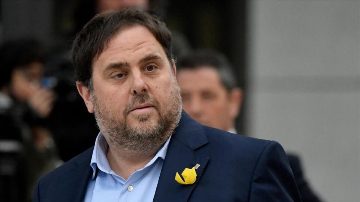 Oriol Junqueras, a su llegada a la Audiencia Nacional el pasado 2 de noviembre.-GABRIEL BOUYS (AFP)