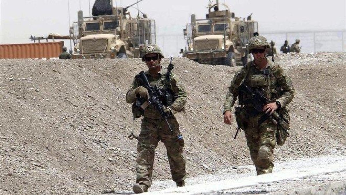 Soldados de la OTAN en Kandahar, en una fotografía del 2017.-EFE / MUHAMMAD SADIQ