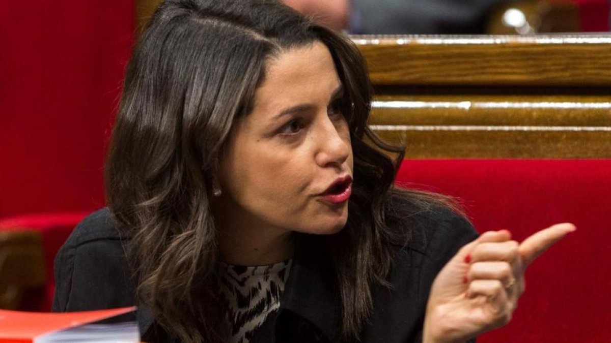 Inés Arrimadas, en el Parlament-QUIQUE GARCÍA (EFE)