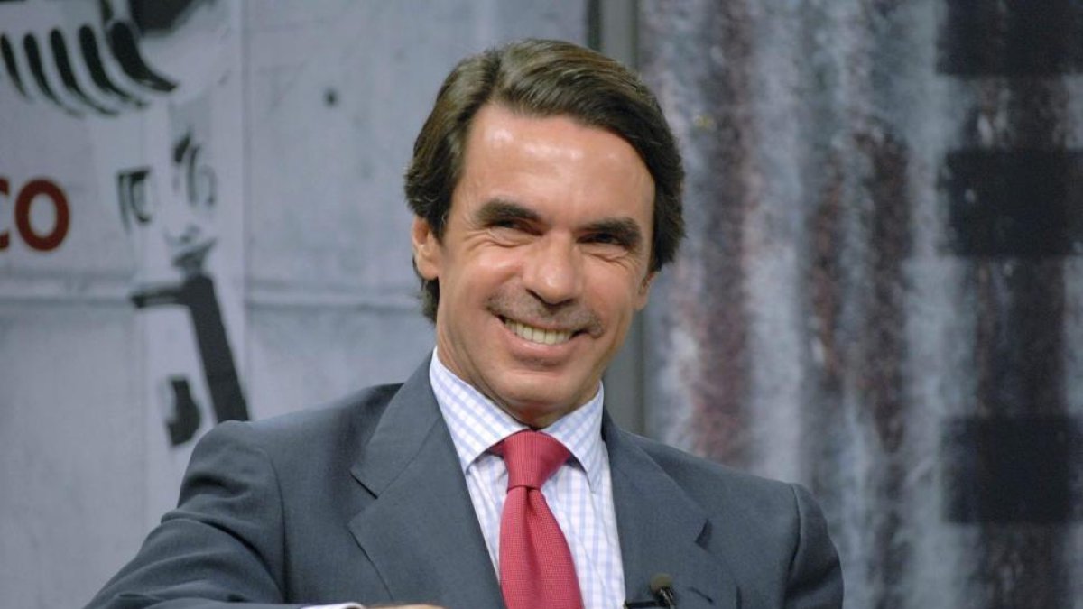 El expresidente José María Aznar.-