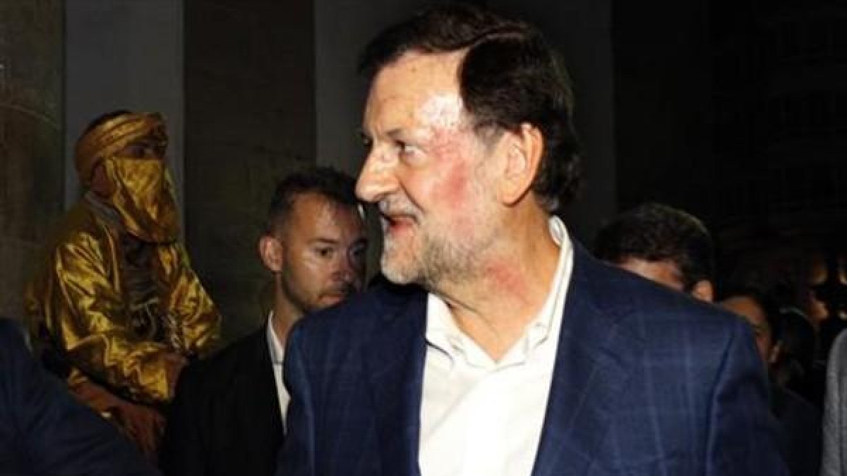 Rajoy sin gafas, tras la agresión sufrida en Pontevedra.-EFE