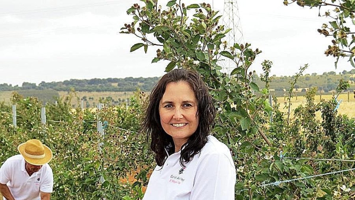 Nuria Álvarez, responsable de la empresa Agroberry y una de las participantes en el evento.-E.M.