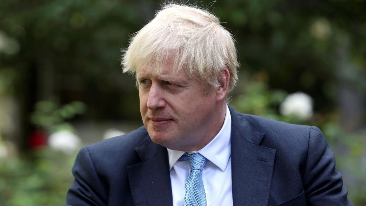 El primer ministro británico, Boris Johnson, este lunes.-