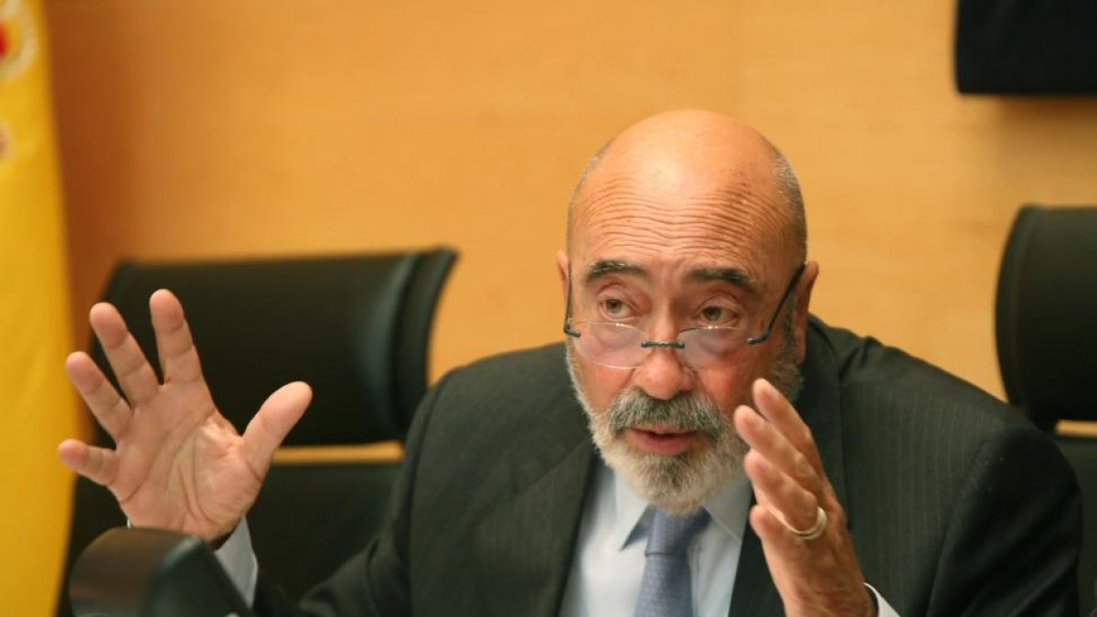 José María Arribas durante la Comisión de Investigación sobre el Hubu.-ICAL