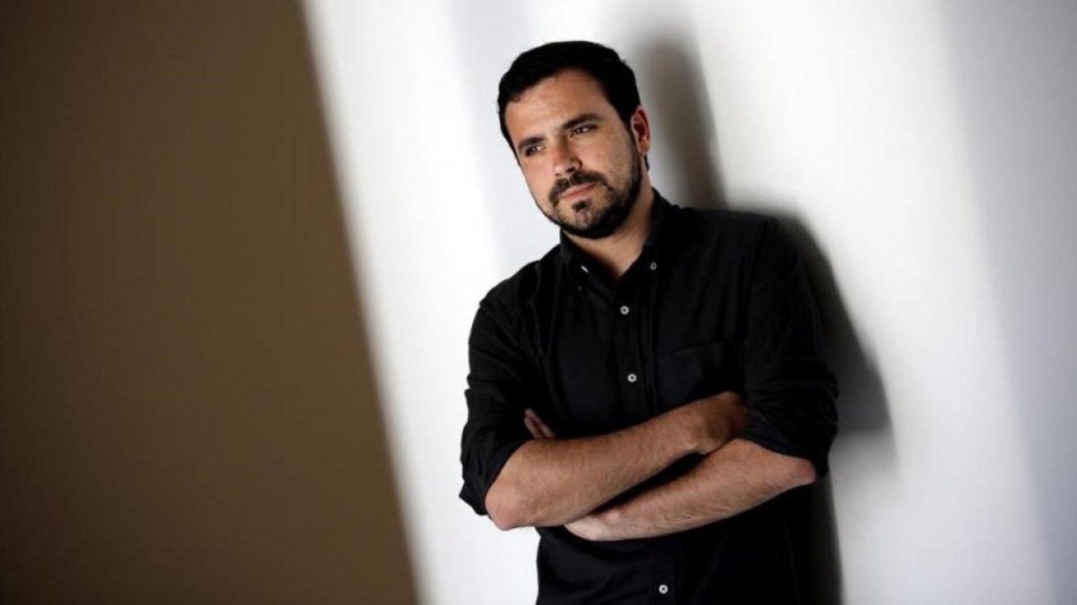 Alberto Garzón, en el Congreso de los Diputados.-JOSE LUIS ROCA