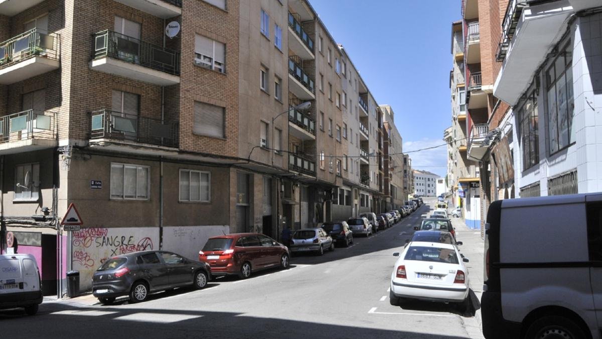 Punto de La Zona en el que se produjo la pelea el pasado domingo en la capital soriana.-VALENTÍN GUISANDE