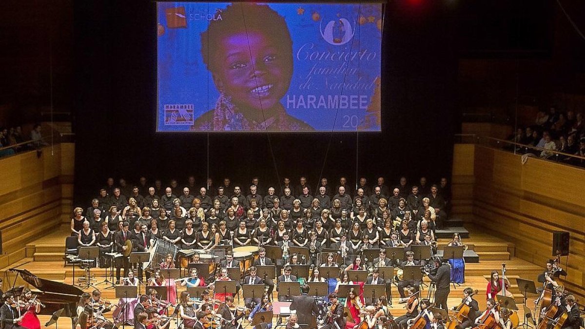XII Concierto de Navidad Harambee, organizado por la Fundación Schola.-ICAL