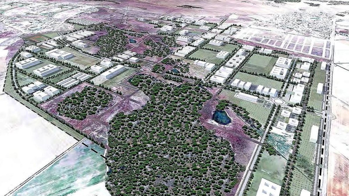 Infografía del proyecto de la Ciudad del Bienestar y la Salud de Aldeamayor de San Martín, por cuyo rechazo demanda ahora Metrovacesa a la Junta.-EL MUNDO