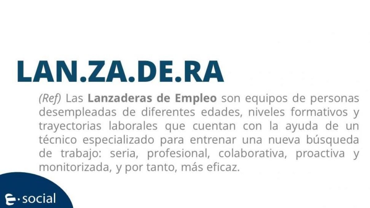 Cartel promocional del programa de lanzaderas de empleo-@CleceSocial
