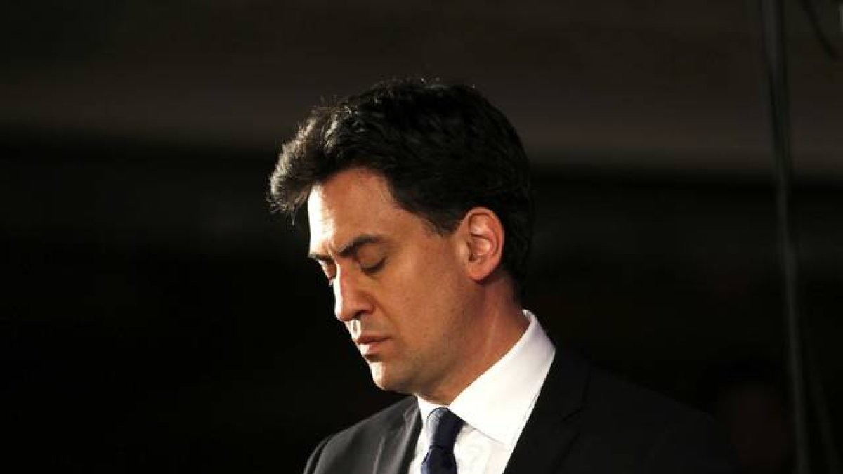 El líder de la oposición y del Partido Laborista Ed Miliband durante un discurso en Londres.-Foto: REUTERS / PETER NICHOLLS