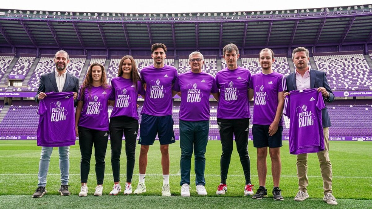 Presentación de la Pucela Run en el estadio Zorrilla. / RV / A. PUENTE