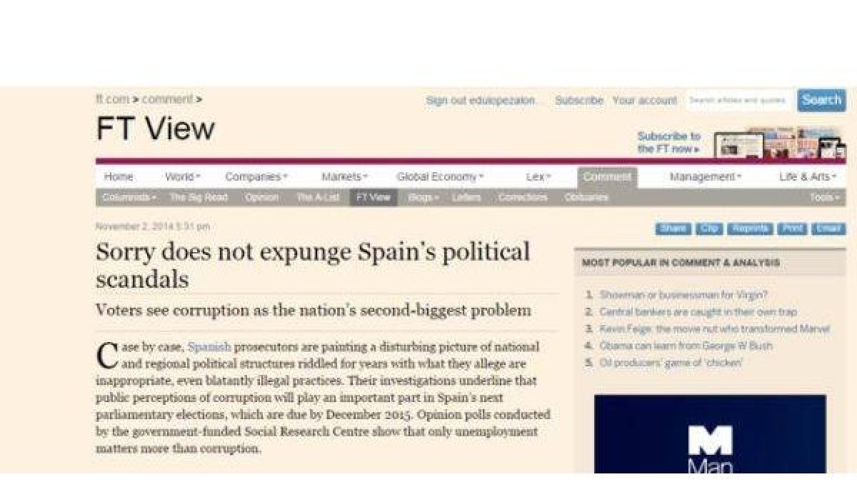 El editorial del Financial Times.-