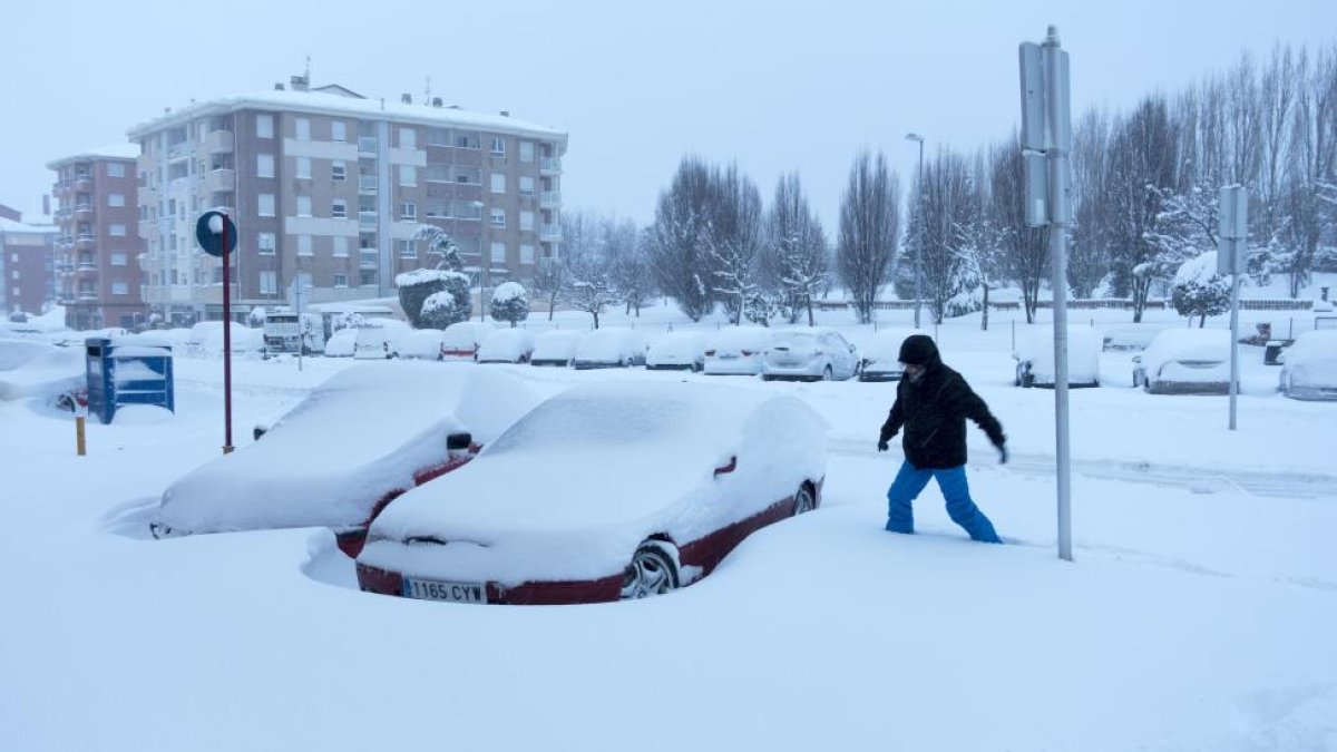 Nevada en Ávila.-Ical
