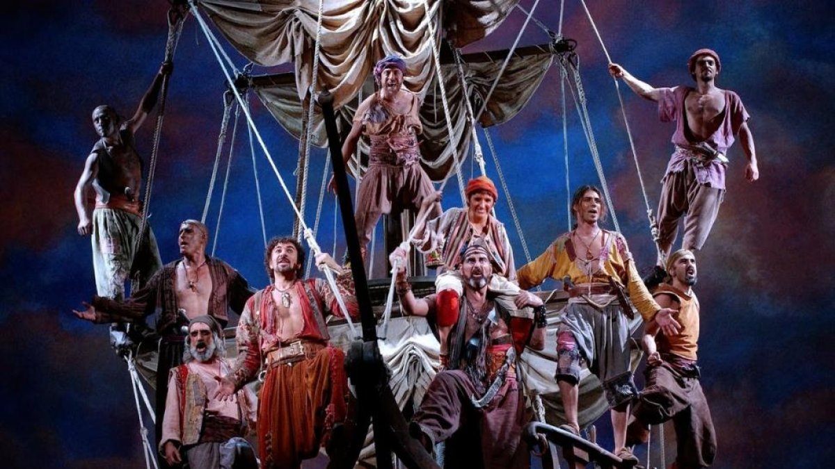 El 'Himne dels pirates', del musical 'Mar i cel', interpretada por Dagoll Dagom.-ARCHIVO