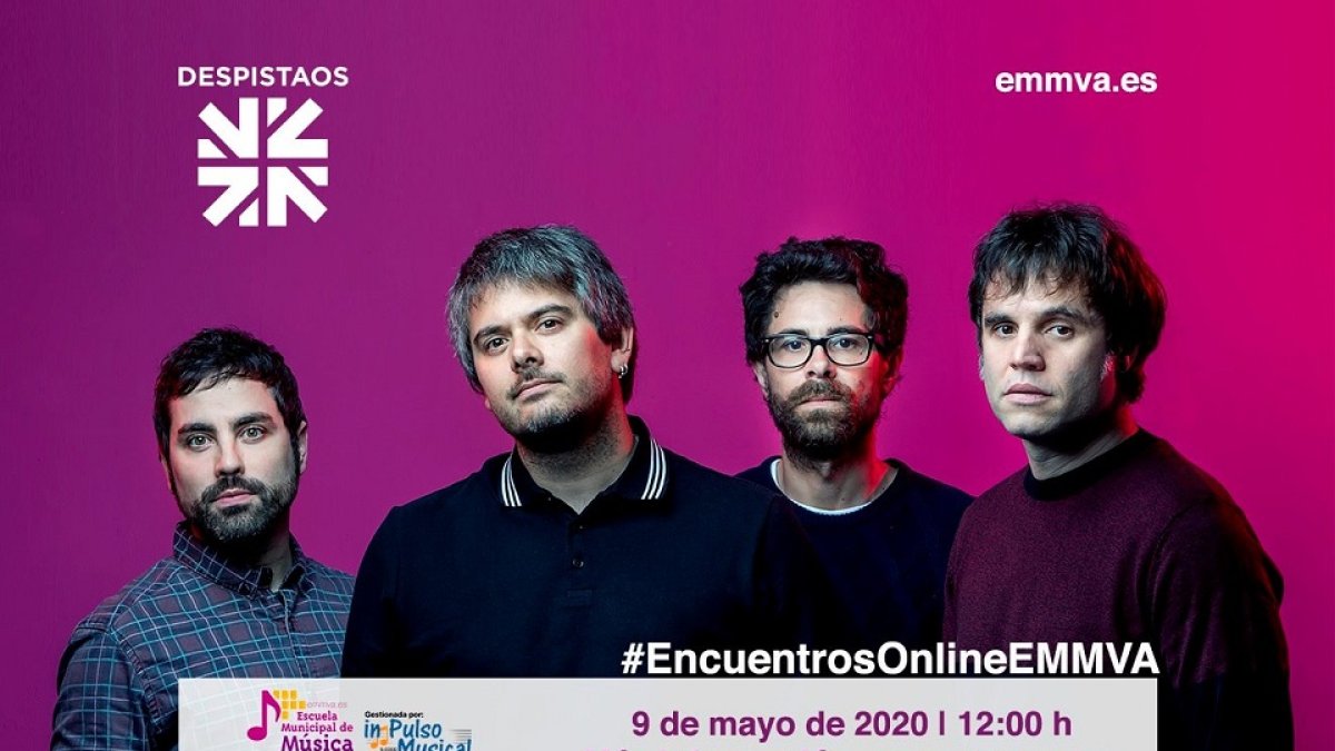 Imagen promocional del encuentro 'online' con el grupo Despistaos. - AYUNTAMIENTO DE VALLADOLID