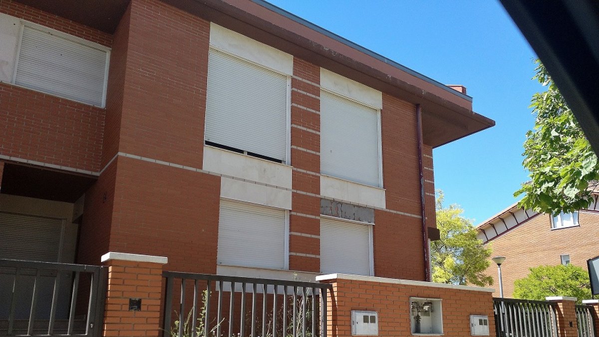 Zona de las viviendas afectadas en el barrio de Parquesol. EL MUNDO