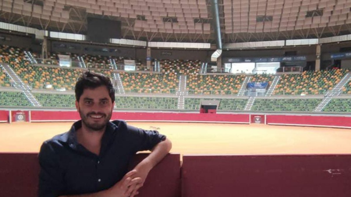 Nacho de la Viuda, vallisoletano gerente de la empresa de la plaza de toros de Burgos.- E. M.