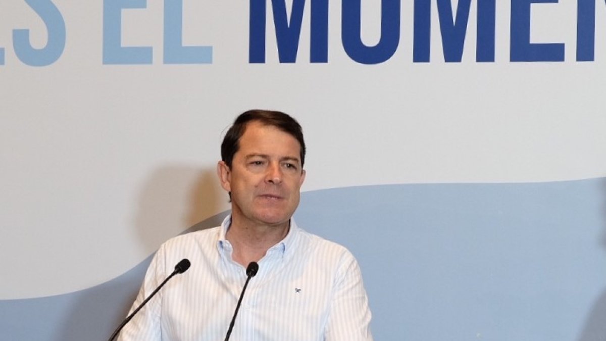 Declaraciones del presidente del PP de Castilla y León Alfonso Fernández Mañueco en Salamanca .-ICAL