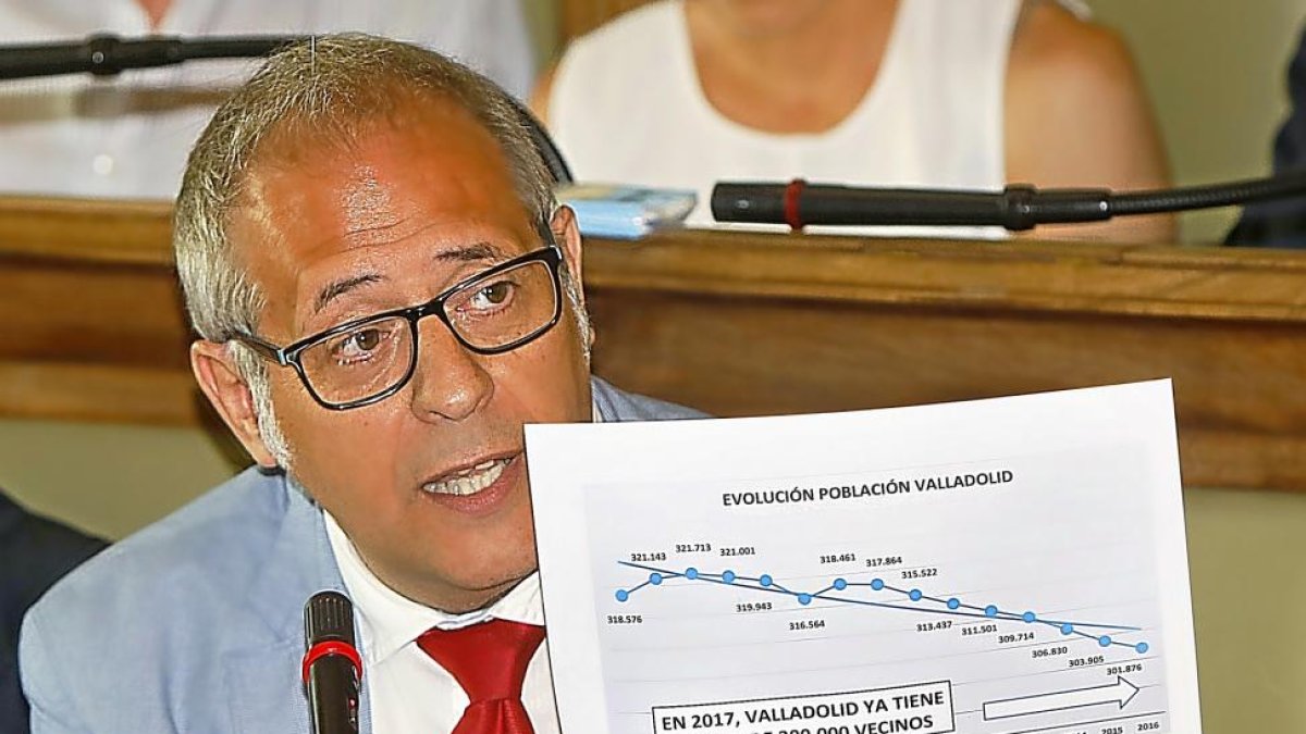 José Antonio Martínez Bermejo ayer en el pleno.-J.M. LOSTAU
