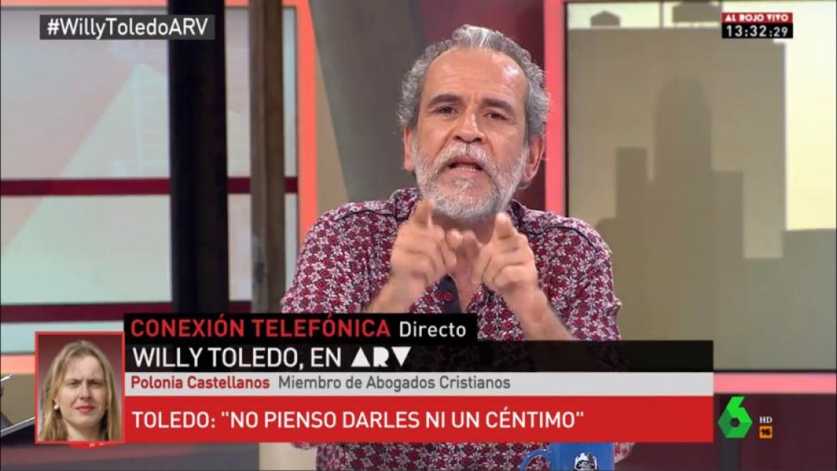Willy Toledo en Al Rojo Vivo-PERIODICO