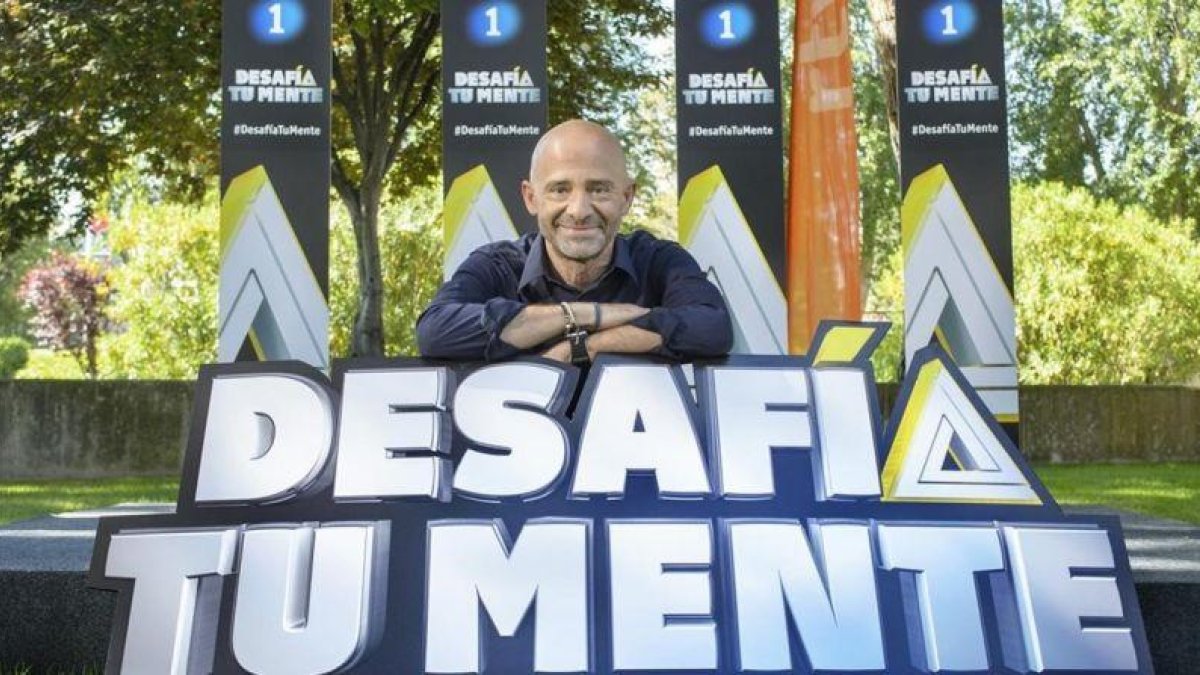 Antonio Lobato, en el plató de 'Desafía tu mente'.-RTVE / RAÚL TEJEDOR