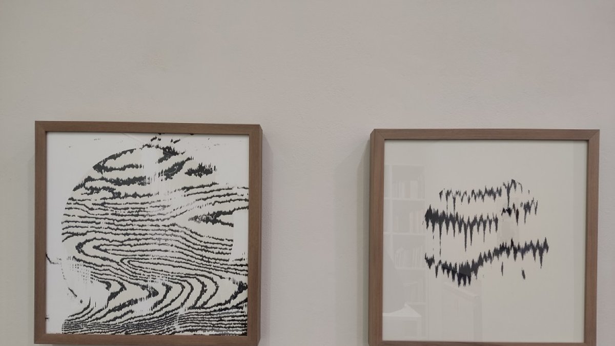 Dos de las obras de Ana Cubero