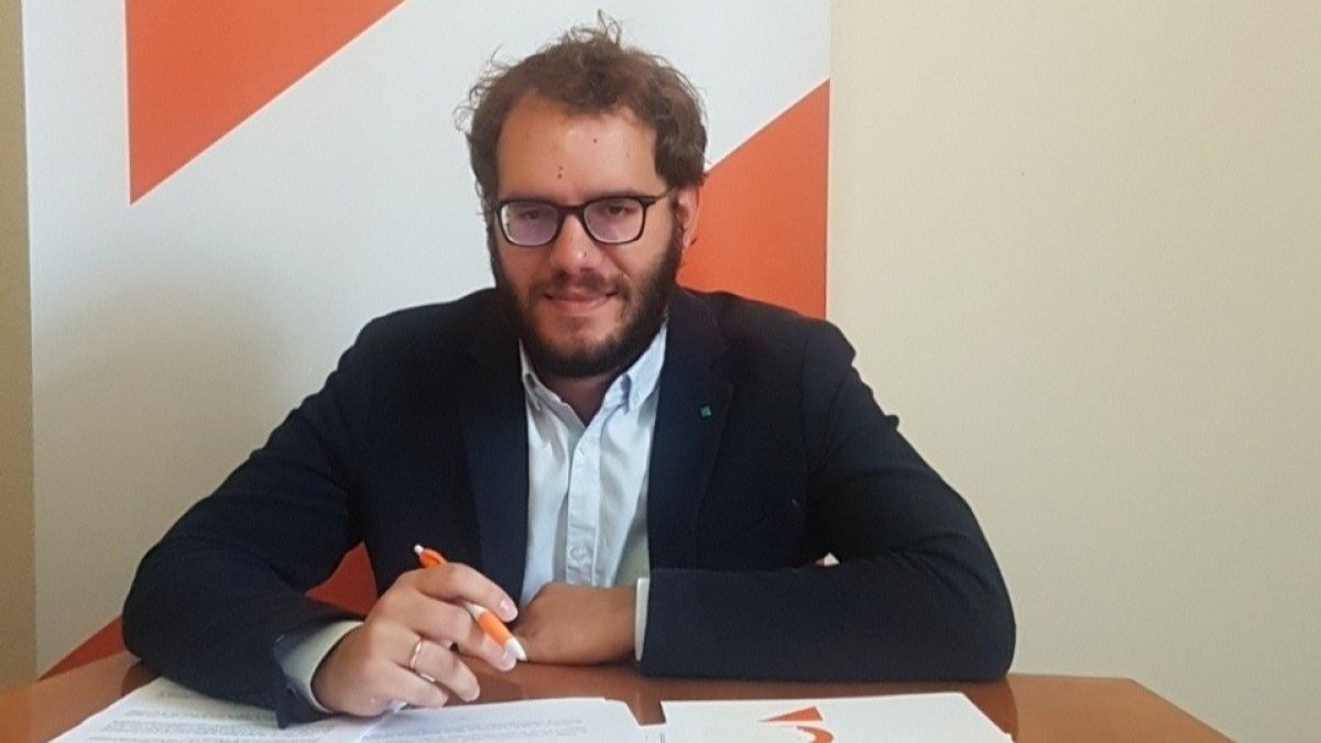 El coordinador de Ciudadanos en Valladolid, Pablo Vicente. -ICAL