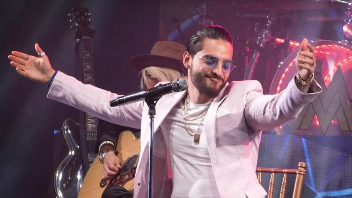 Maluma, durante una actuación en Miami, el pasado 14 de marzo.-EFE