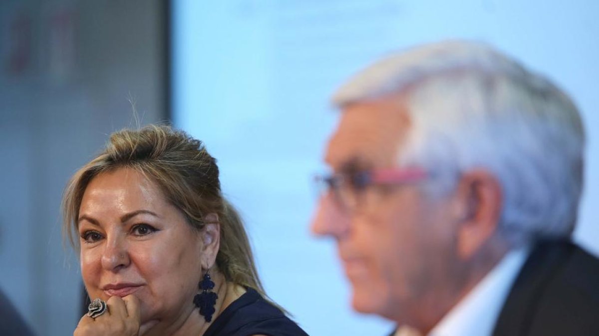 La vicepresidenta y consejera de Empleo, Rosa Valdeón, inaugura la jornada 'El Reto de la Competitividad en los Centros Especiales de Empleo'.-ICAL