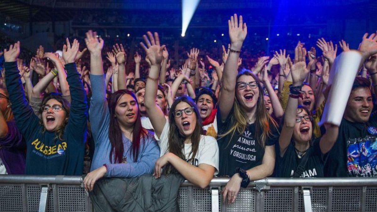 Imagen del concierto de OT en el Palau Sant Jordi de Barcelona, en marzo del 2018.-EL PERIÓDICO