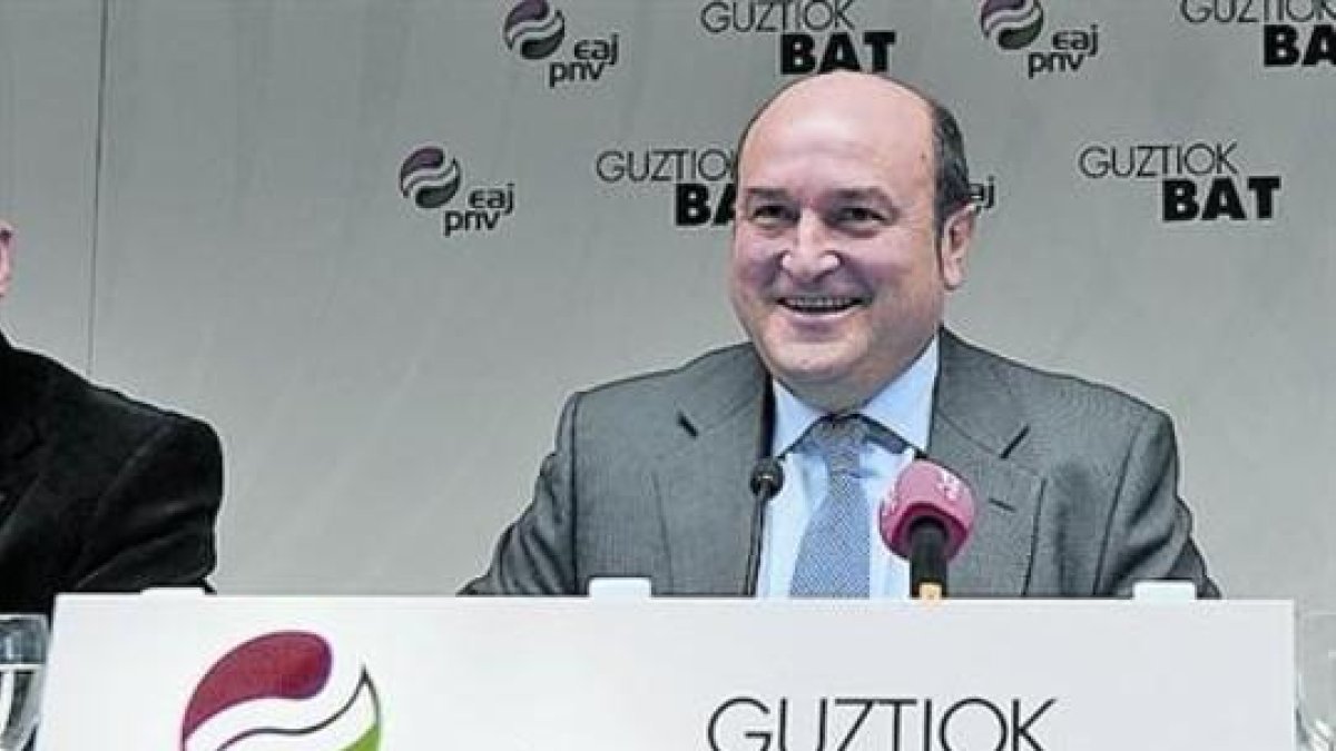 El presidente del PNV, Andoni Ortuzar, en una foto de archivo en San Sebastián.-AFP /RAFA RIVAS