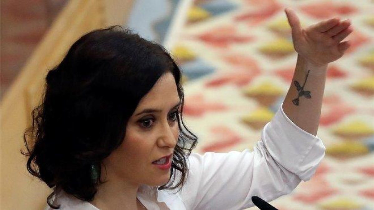 La Presidenta de la Comunidad de Madrid, Isabel Diaz Ayuso.-EFE