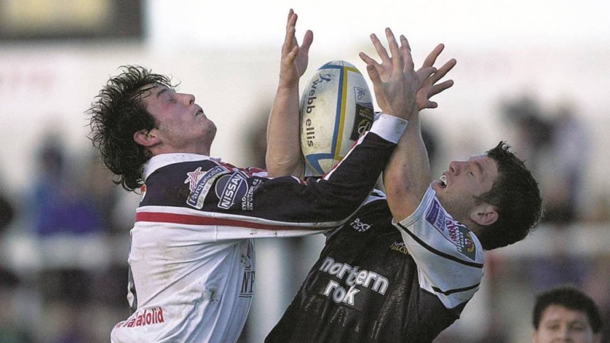 Una imagen del Quesos Entrepinares ante el Newcastle Falcons de 2003.-M. Álvarez
