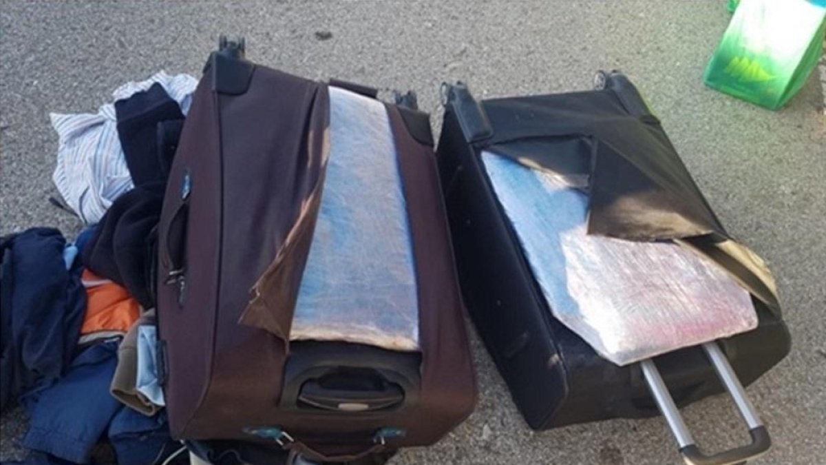 Maletas con los dobles fondos donde estaba la droga-EUROPA PRESS