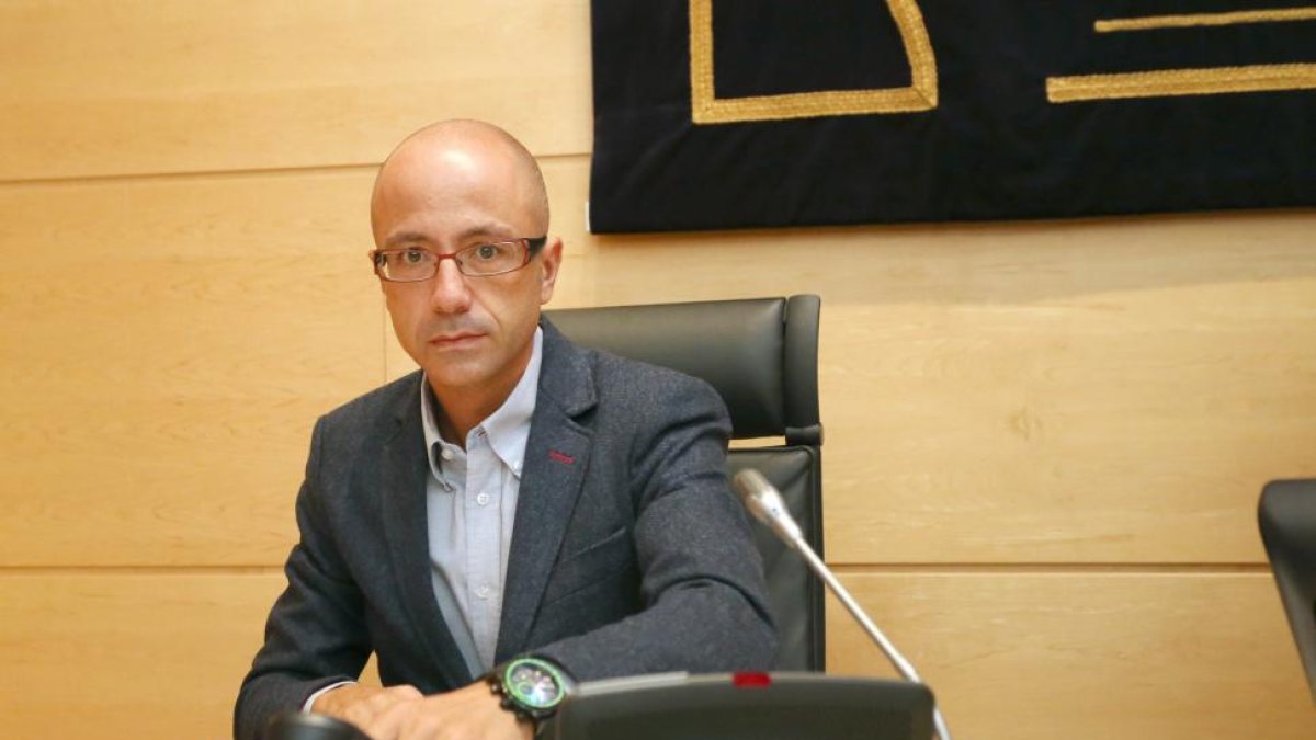 El gerente de Castilla y León Sociedad Patrimonial, Gerardo Marcos, comparece ante la comisión de investigación del Hospital de Burgos-ICAL