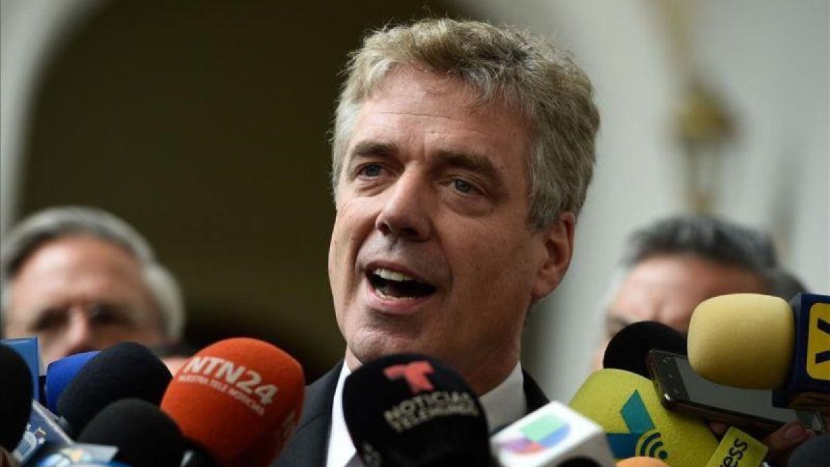 El embajador alemán en Venezuela, Daniel Kriener.-FEDERICO PARRA (AFP)
