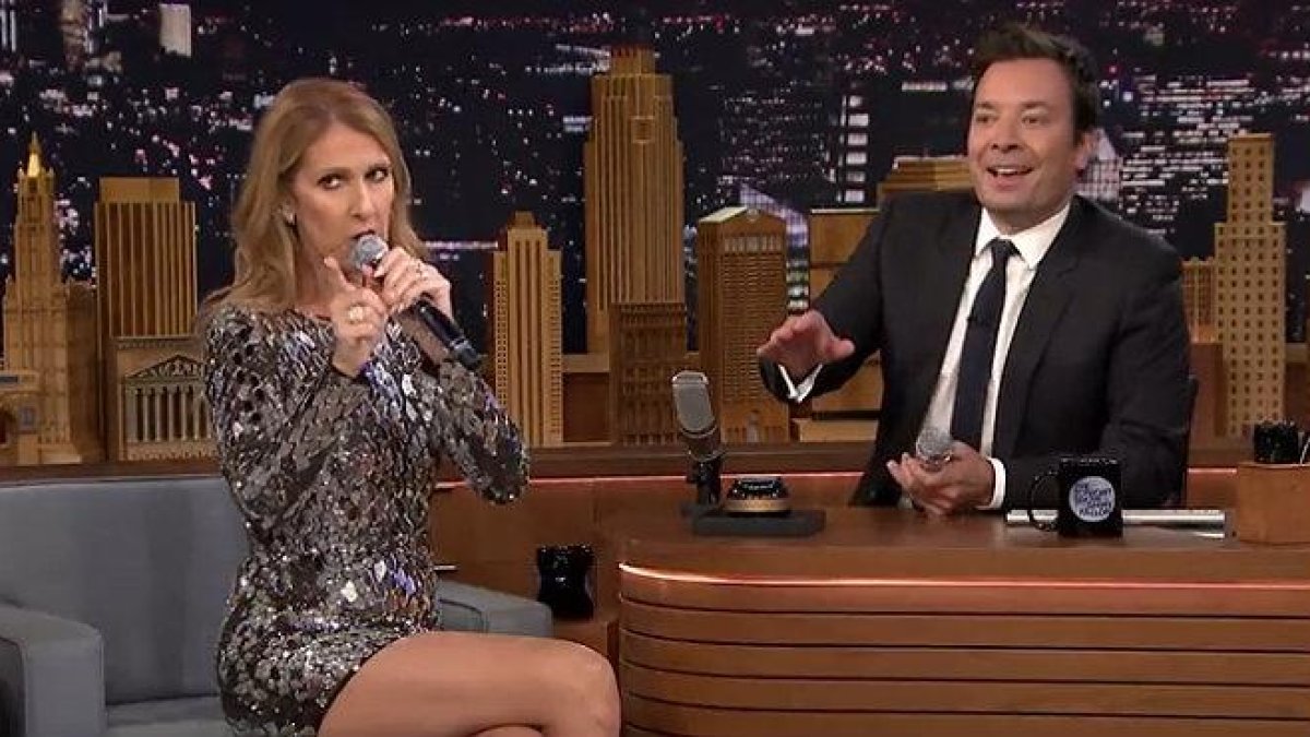 Céline Dion imitó a la perfección a Rihanna, Cher y Sia.-YOUTUBE / THE TONIGHT SHOW STARRING JIMMY FALLON