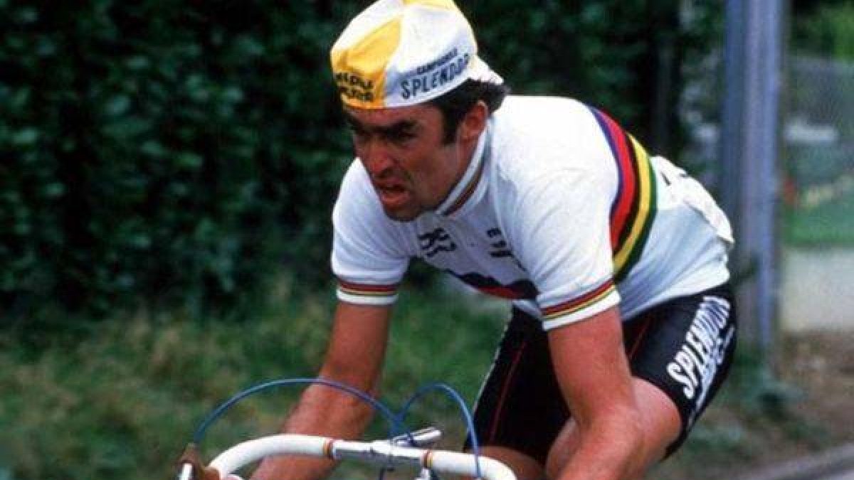 Claude Criquielion durante un campeonato de ciclismo.-Foto: SPORT