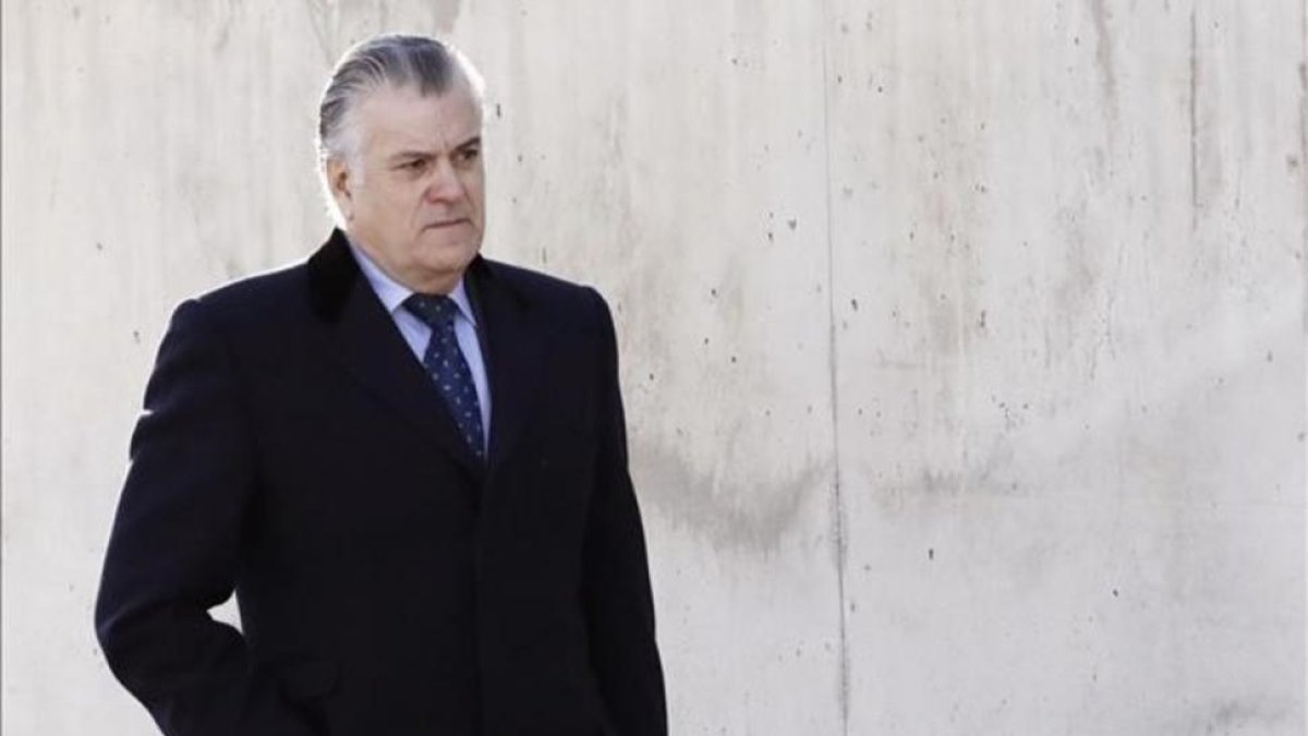 Bárcenas, a su llegada este lunes a la Audiencia Nacional.-EFE / EMILIO NARANJO