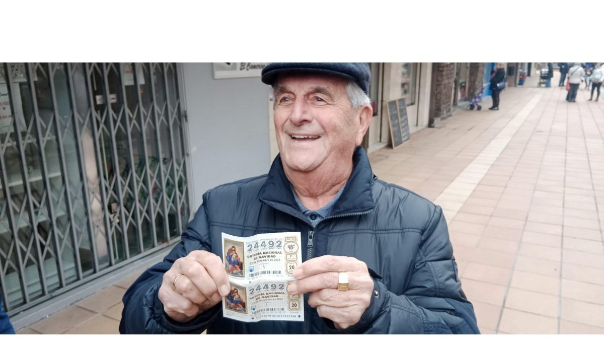 Uno de los agraciados en Parquesol. - E.M.