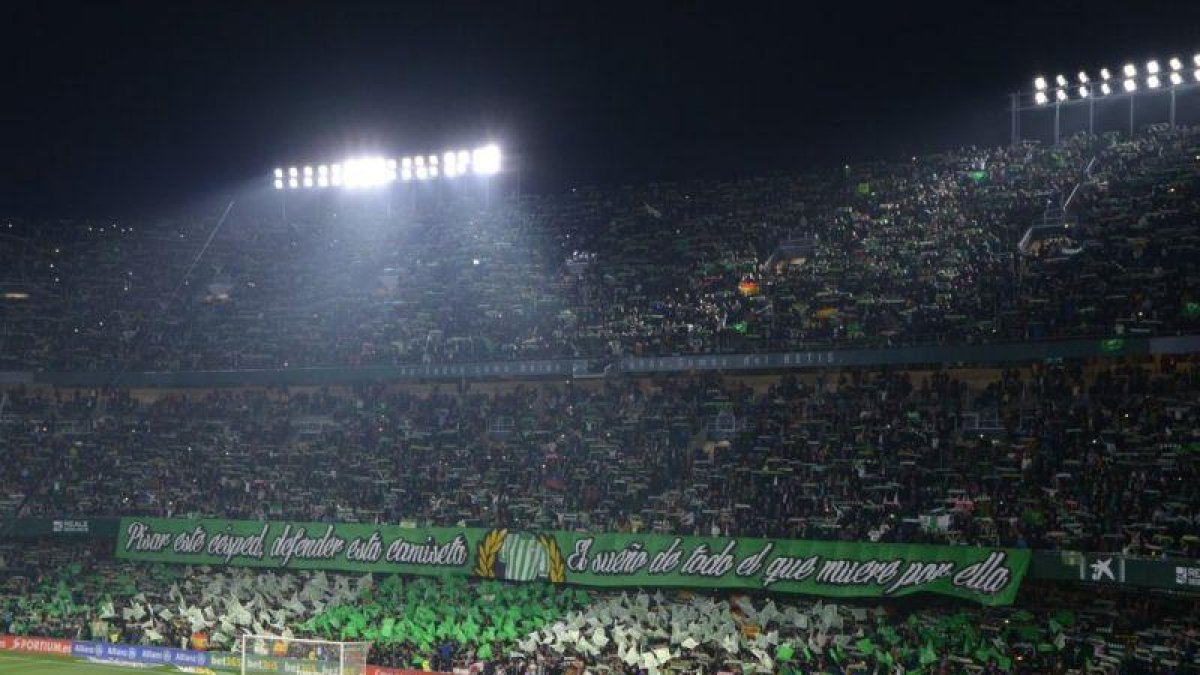 Imagen de una grada del estadio Benito Villamarín de Sevilla.-TWITTER / REAL BETIS BALOMPIÉ